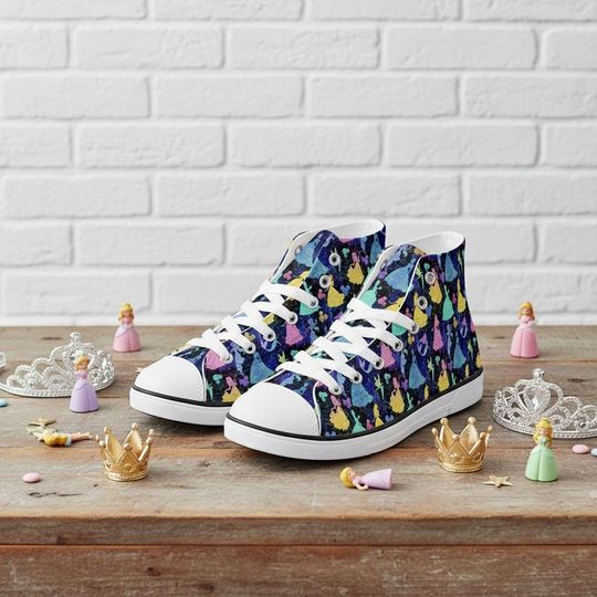 Discover DIsney Princesses | Kids & Youth Adult  High Top Sneakers