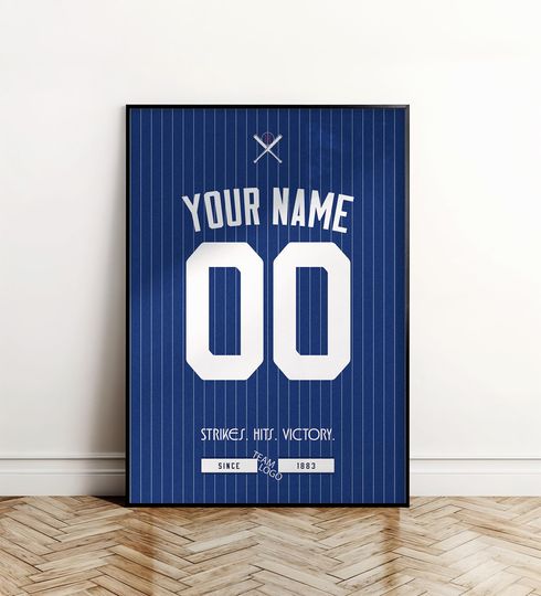 Discover Los Angeles Baseball Team Jersey Poster, American Baseball Poster, Gift for Fan, Home Decor