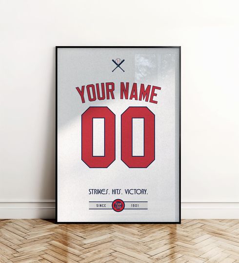 Discover Boston Baseball Team Jersey Poster, American Baseball Poster, Gift for Fan, Home Decor