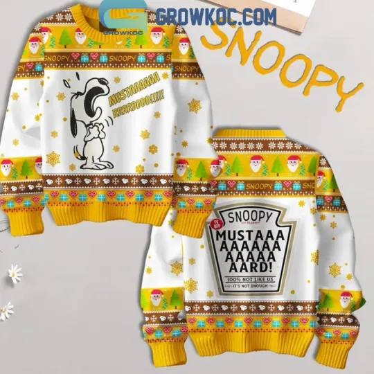 Discover Snoopyy Mustard Its Not Enough For Peanutss Christmas Ugly Sweater