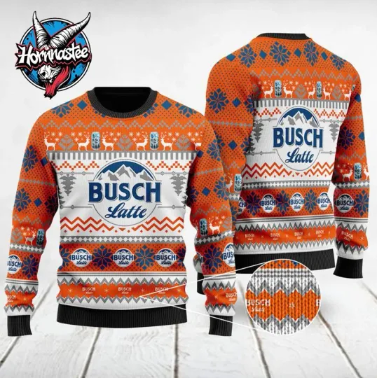 Buusch Latte Ugly Christmas Sweater Amazing Gift Funny Ugly Sweater