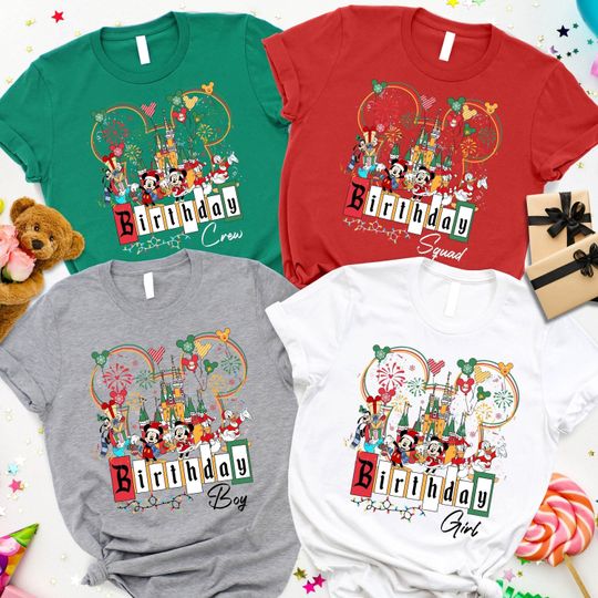 Discover Disney Christmas Birthday Shirt: Family Holiday Outfit