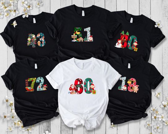 Discover Custom Birthday Christmas T-shirt, Merry Christmas And My Birthday Shirt, Funny Xmas Santa Birthday Gift, Christmas Gift T-shirt