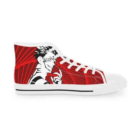 Discover Men sukuna jjk anime manga High Top Sneakers shoes fan art streetwear footwear