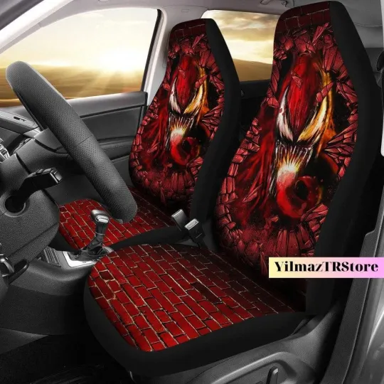 Discover Venom Car Seat Covers, Marvel Superhero Auto Protector for Car Enthusiasts