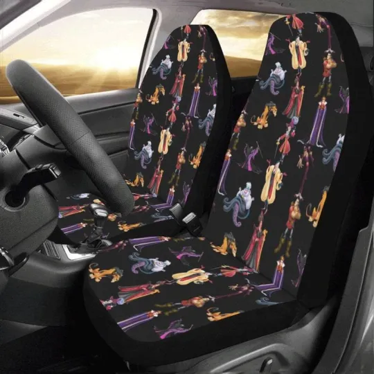 Discover Disney Villains Car Seat Cover Waterproof Protector