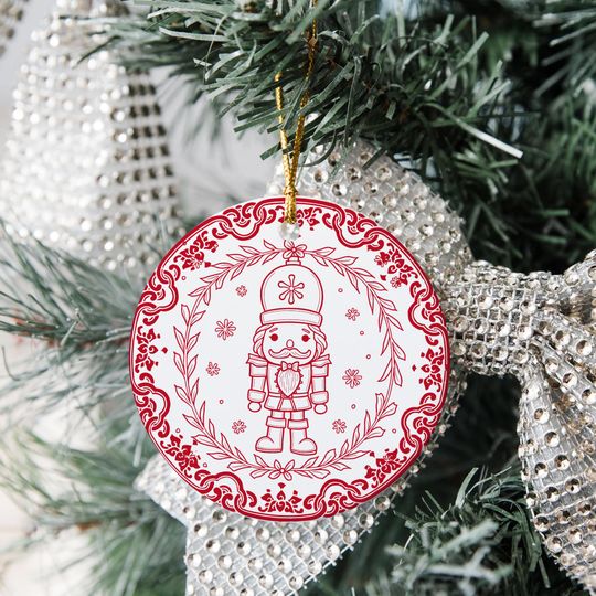 Nutcracker King Christmas Ornament, Christmas Nutcracker Ornament, RetroNutcracker Christmas, Nutcracker Ornament, Christmas Keepsake Gift