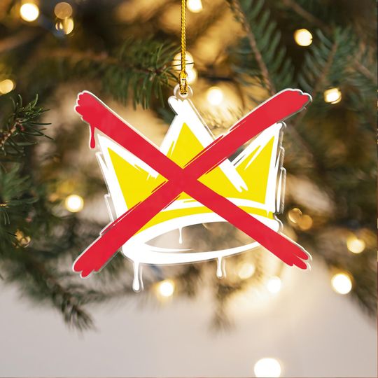 Discover No King Ornament, Funny Liberal, Pro-democrat Gift, Ornament Protest, Custom Christmas Ornament, Portland Frog, Democrat Statement