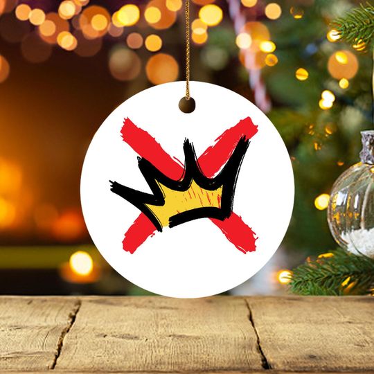 no kings Keepsake Ornament, no kings In America, Keepsake,Anti trump Ornament, Protest Ornament, Political Gift, Pro Democracy Ornament