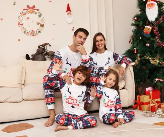 Discover Family Christmas Pajama Set for Adults and Kids, Raglan Sleepwear & Loungewear