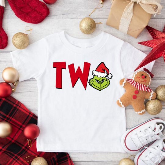 Discover Twoville, Two mean , gri_nch two , Christmas birthday shirt, gri_nch birthday, the one who stole Christmas