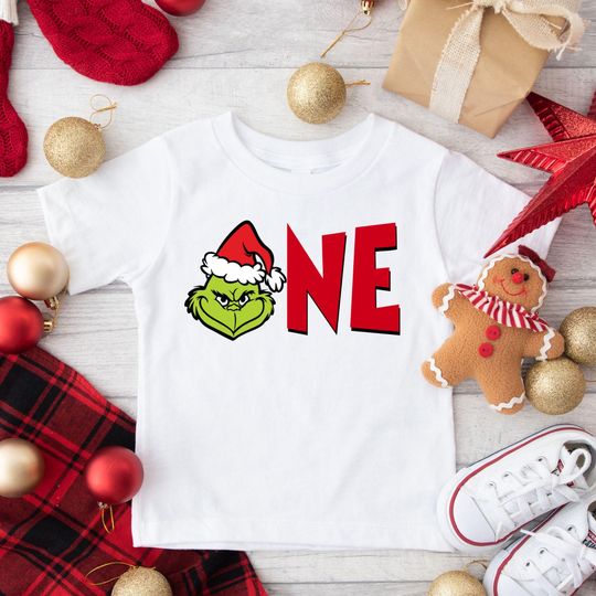 Discover Mean One 1st Birthday Shirt: Christmas Birthday Outfit