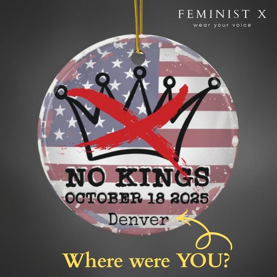 Discover Personalized No Kings Ornament, Holiday Keepsake, Christmas Ornament, Gifts under 20, Giftful