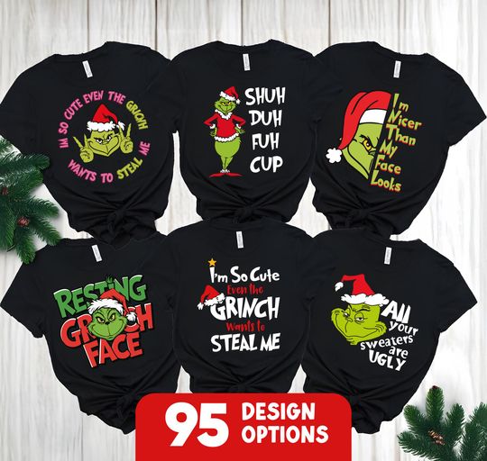Discover funny character Christmas Movie T-Shirt: Matching Family Group Tee
