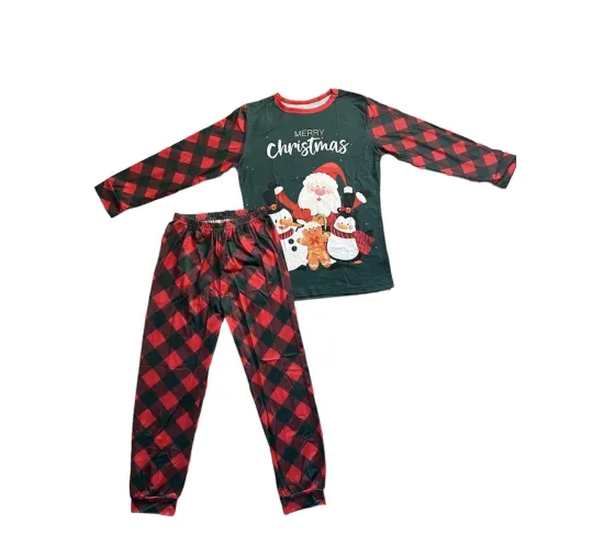 Discover Christmas Raglan Pajama Set for Kids