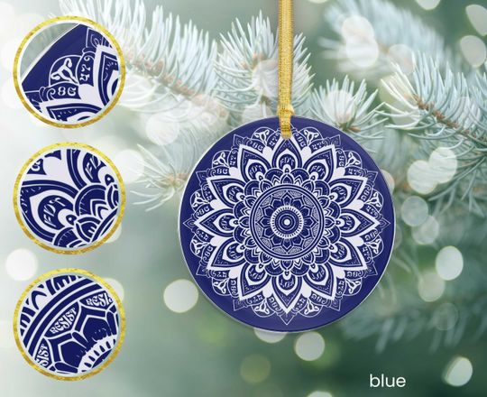 Discover Subtle FDT Mandala Ornament, Anti Trump Fascist FDT Christmas Gift, Resist Fascism No Kings Ornament, Hidden Message Leftist Liberal Protest