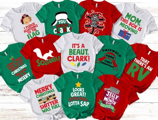 Discover National Lampoon's Christmas Vacation (1989) Shirt: Funny Xmas Movie Tshirt, You Seious Clark Tee