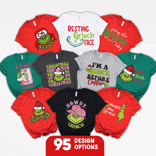 Discover Merry Grin Matching Group Shirt: Custom Funny Holiday Tee, Funny Christmas Party Outfit