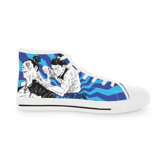 Discover Stylish Men High Top Sneakers shoes Footwear jjk anime manga fan art streetwear