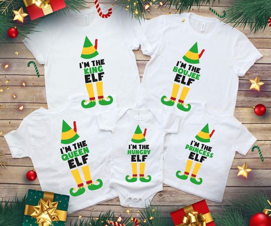 Discover Buddy The Elf Funny Christmas Shirt, Family Group Match Quotes Tee
