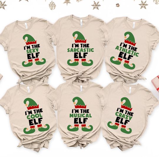 Discover Custom Elf Movie Shirt, Family Christmas Movie, Holiday Group Outfit, Buddy Tee, Xmas Sweat