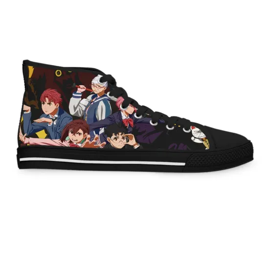 Women High Top Sneakers Shoes dandadan Otaku Fan art anime manga alien ghost