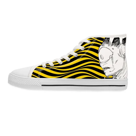 Discover Yellow Women High Top Sneakers Shoes JJK anime manga jogo fan art Cursed Spirit