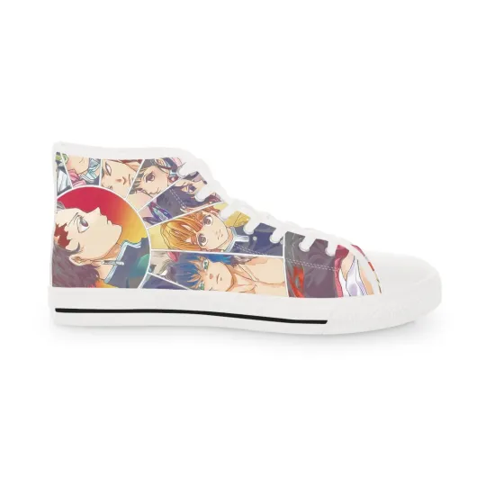 Discover Men High Top Sneakers shoes demon fan art anime manga streetwear