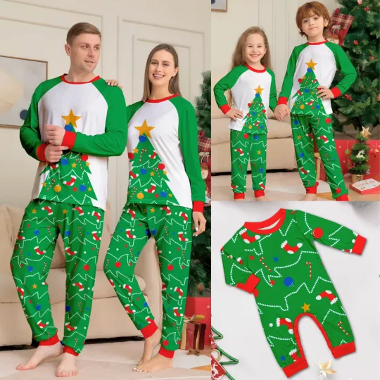 Matching Family Raglan Pajama Sets