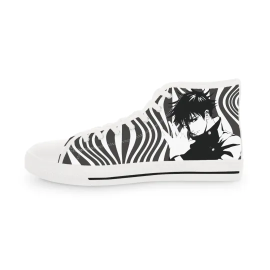 Discover Men Megumi jjk anime manga High Top Sneakers shoes fan art streetwear footwear