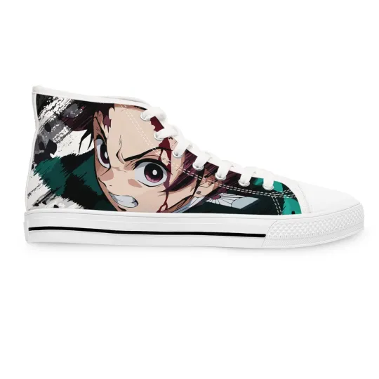 Discover Women High Top Sneakers Shoes tnajiro fan art anime manga demon footwear