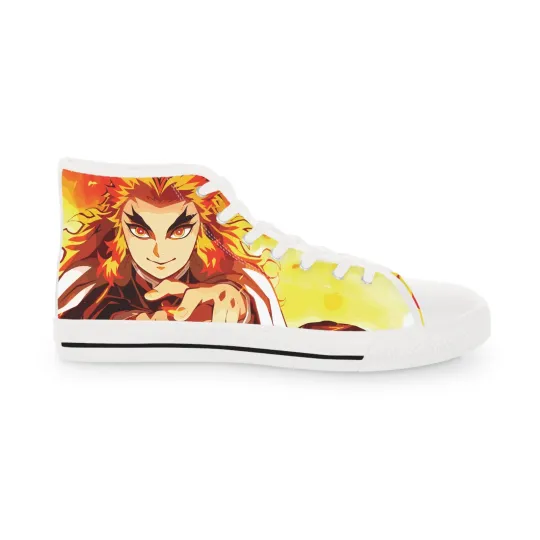 Discover Men Shoes Anime Manga High Top Sneakers kyojuro Kyo Rengokoo demon fan art
