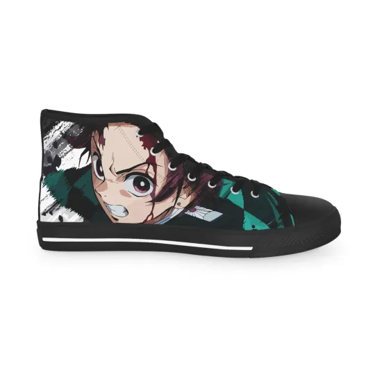 Discover Men High Top Sneakers Shoes tnajiro fan art anime manga demon footwear