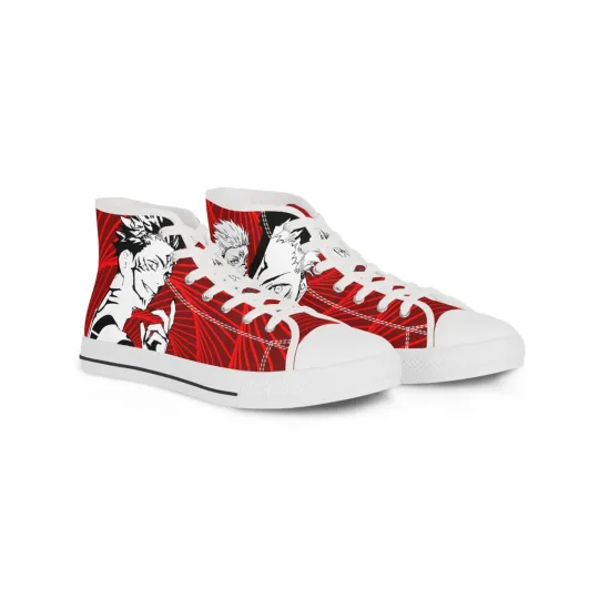 Discover Men sukuna jjk anime manga High Top Sneakers shoes fan art streetwear footwear