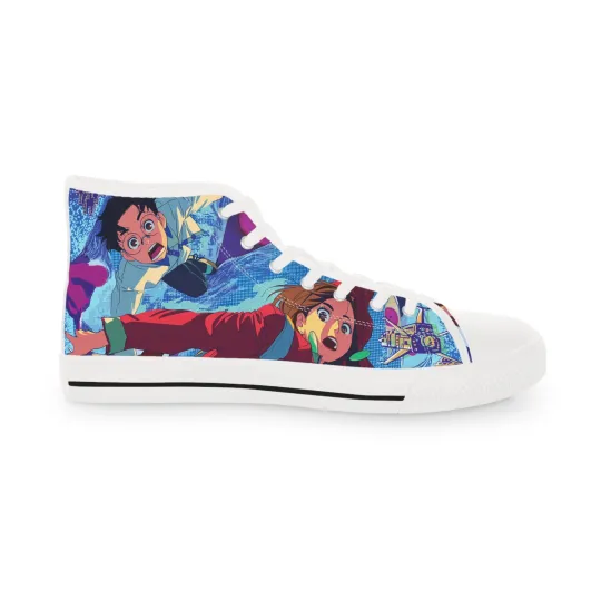 Discover Men high top shoes anime manga Dan dad an converse sneakers ghost alien fan art