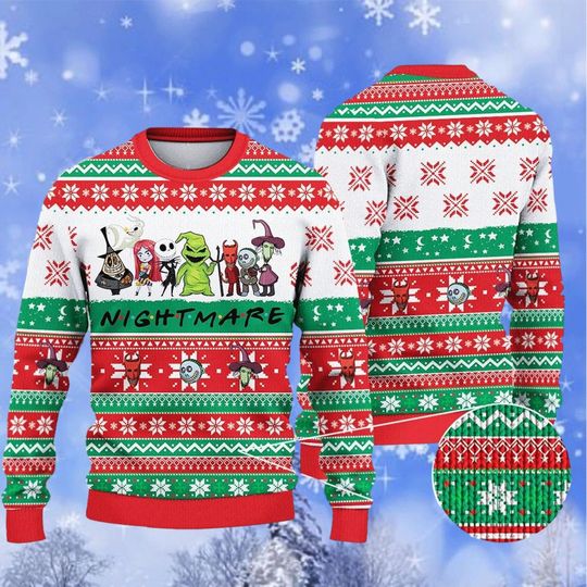 The Nightmare Before Christmas Ugly Sweater, Jack Skellington Sweatshirt