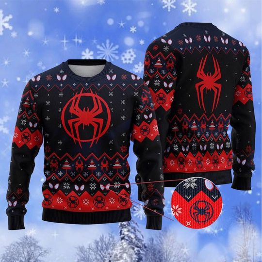 Discover Miles Morales Spider Man Ugly Sweater, Spider-Man Across The Spider Verse Shirt