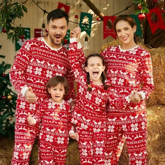 Discover UK Christmas Family Matching Pajamas for Adults and Kids