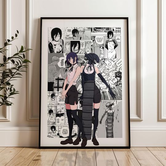 Discover PRINT Chainsaw Reze Arc Movie Poster: Anime Print, Anime Satin Poster