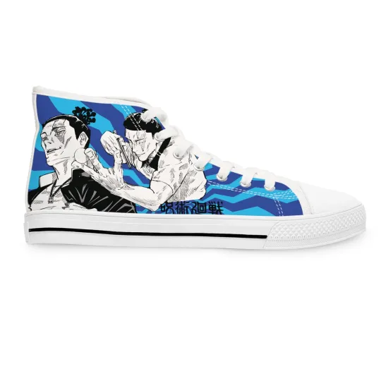 Discover Stylish Women High Top Sneakers shoes Footwear jjk anime manga fan streetwear