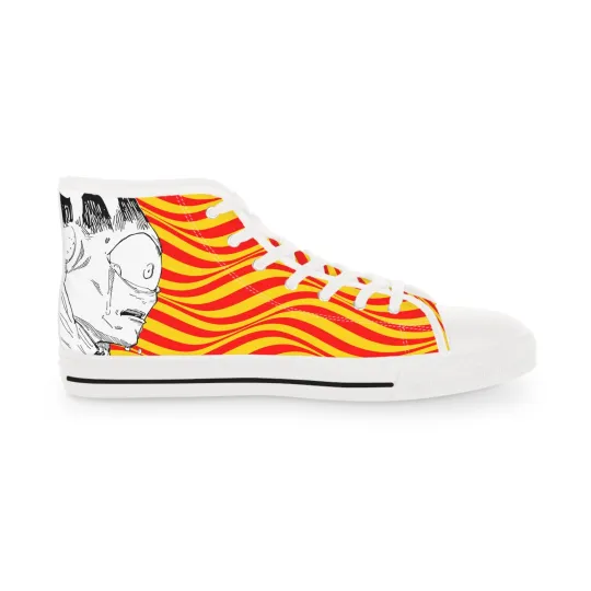 Discover Fire Men High Top Sneakers Shoes JJK anime manga jogo fan art Cursed Spirit