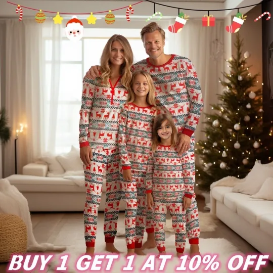 Discover UK Family Christmas Pajama Sets for Adults and Kids, Cozy Nightwear & Loungewear