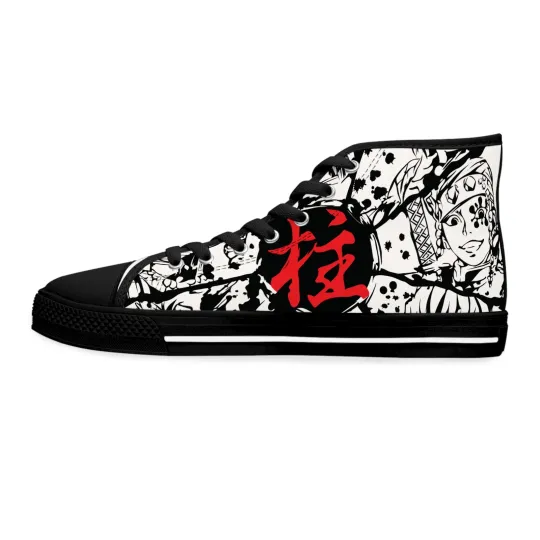 Discover Urban Art High Top Sneakers Women Shoes demon anime manga fan streetwear