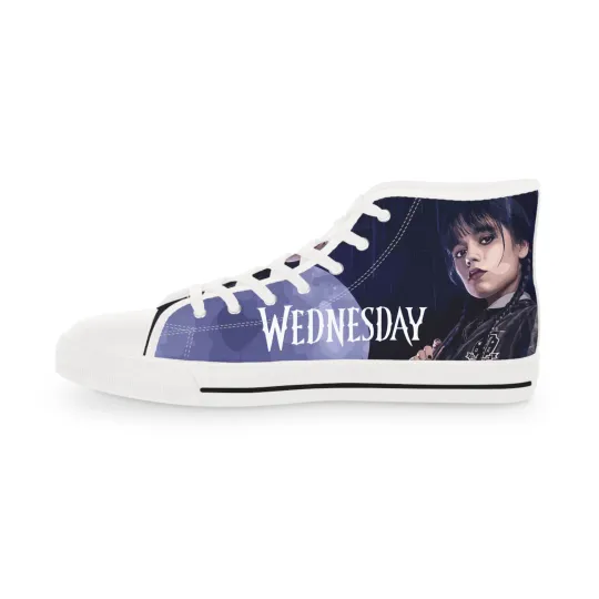 Men High Top Sneakers Nevermore Dark Academia footwear gothic shoes fan Shoes