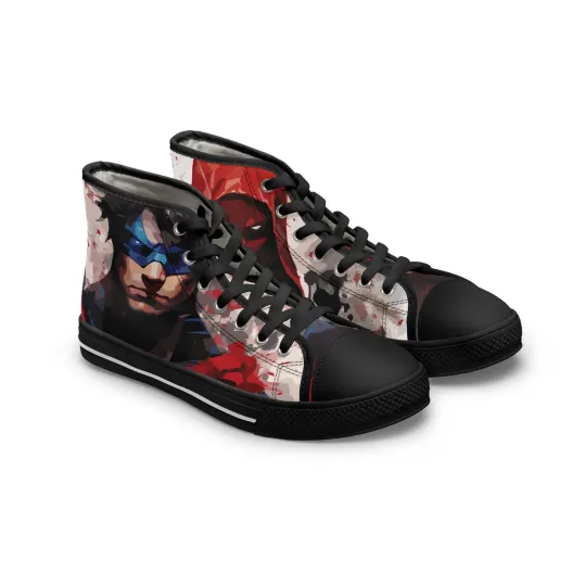 Discover Women Superhero High Top Sneakers Gotham Knight red hood night wing