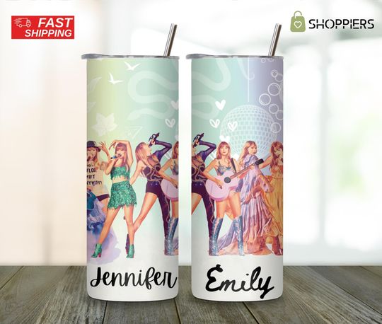 Discover Personalised Taylor Tumbler - Tay tay Lover Gift - Music lover - Indie Music 20oz 30oz Tumbler -Electro Pop Tumbler - Best Friend Gift