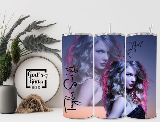 Taylorr Swifts 20 ounce skinny Tumbler