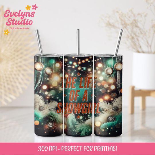 Discover Showgirl Era | Wrap Tumbler Png | 20 oz Sublimation Tumbler Design | Tumbler Digital Download | Wrap Design (4)