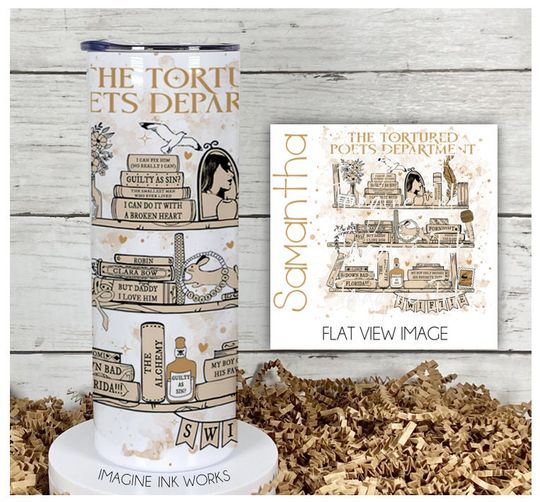 Discover Tumbler Taylor Concert Tumbler Swift Albums Poets 20oz Skinny Tumbler - Eras Design Tour Waterbottle Stainless Steel Water Bottle Cup