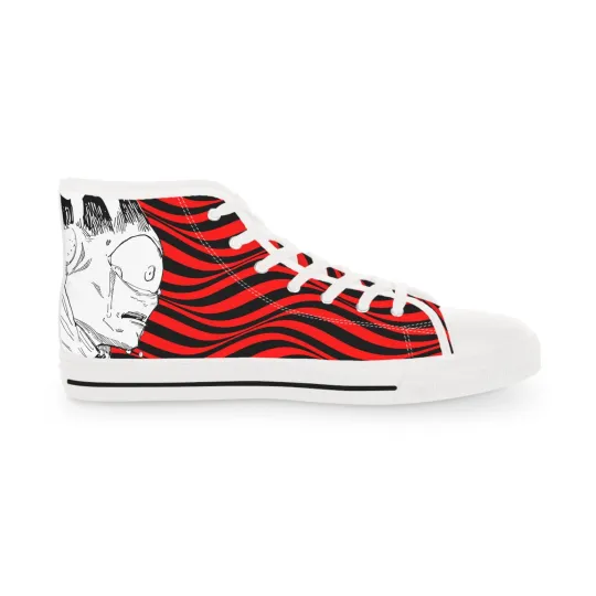 Discover Red Men High Top Sneakers Shoes JJK anime manga jogo fan art Cursed Spirit